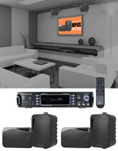 Rockville 1000w Home Theater System w/Bluetooth Receiver+(4) 4&quot; Swivel Speakers - £373.48 GBP