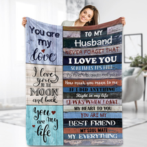 Birthday Gifts for Husband from Wife, Throw Blanket, Fleece Blanket Birthday Gif - £28.83 GBP
