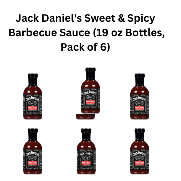 Jack Daniel's Sweet & Spicy Barbecue Sauce (19 oz Bottles, Pack of 6) - $65.00
