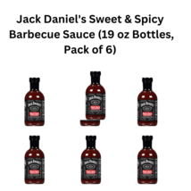 Jack Daniel&#39;s Sweet &amp; Spicy Barbecue Sauce (19 oz Bottles, Pack of 6) - £51.80 GBP