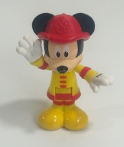 Disney Jr Mickey Mouse Clubhouse Firefighter Action Figure Toy 3&quot; - $104.34 MXN