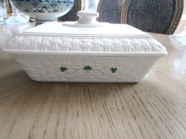 Belleek Everyday Rectangle Casserole Dish Oven to Table Basket Weave IRELAND New - £39.18 GBP