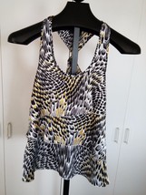B-WEAR LADIES RACER-BACK TWISTED KNOT SLEEVELESS TOP-M-POLYESTER-WORN ON... - $4.99