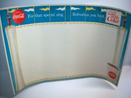 Vintage Coca-Cola NOS Place Mat 1960&#39;s Original Special Zing Better With Coke - £13.79 GBP