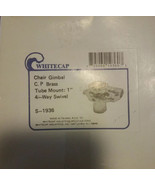 Whitecap S-1936 Chair Gimbal C.P. Brass Tube Mount 4-Way Swivel-BRAND NE... - $1,295.05 MXN