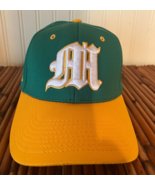 Pukka Headwear Embroidered Green Yellow Baseball Cap Hat Fitted S/M A-Flex - $129.60 MXN