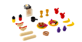 LEGO 40465 Xtra Food Baguette Cherry watermelon Grape Pretzel Hot Dog Ap... - $12.99