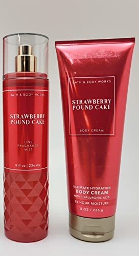 Primary image for Bath & Body Works - Strawberry Pound Cake - 2 pc Bundle - Fine Fragrance Mist an