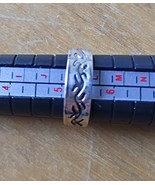 Lot of 7 assorted sizes 5.5 to 8.5 US rings includes etched and rhinestones - $12.99