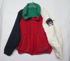 Vtg Nautica Sailing J Class Racing Reversible Color Block Jacket Mens L ... - £45.15 GBP