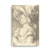 Pierre Auguste Renoir Bust of a Young Woman 1892 Canvas Print - £78.95 GBP+