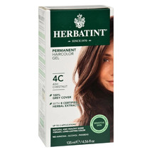 NEW Herbatint Permanent Hair Dye Color Gel - 4C - Ash Chestnut Haircolor - £18.01 GBP