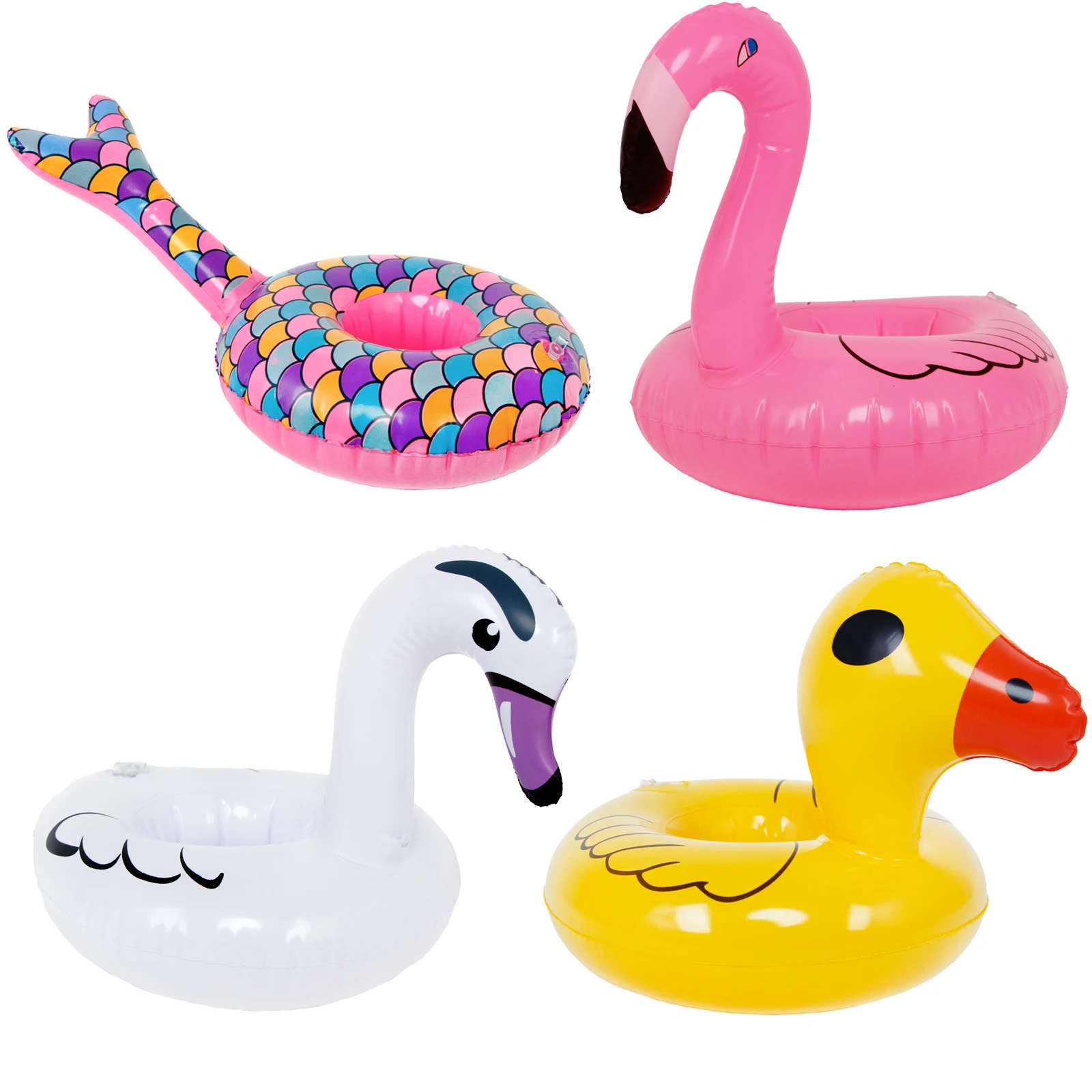  swimming ring animal style cute duck pool drink float cup holder party accessories for thumb200