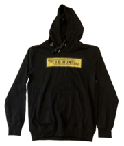 JB Hunt Sweatshirt Mens Small Black With Yellow Logo - £22.77 GBP