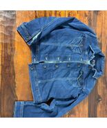 Parasuco Women's Blue Denim Trucker Jacket Medium Stylish Stitching - $33.66