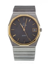 Concord Men&#39;s Round Stainless Steel Mariner SG Quartz Watch w/ Gold Bezel - £819.11 GBP
