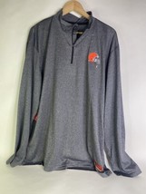 Cleveland Browns NFL Ultra Game Quarter Zip Long Sleeve T-Shirt Mens Size XXL - £22.91 GBP