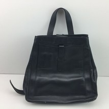 Womens Black Backpack Purse Shoulder Handbag Rucksack Magnetic Snap - £31.23 GBP