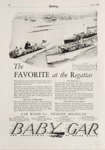 1928 Print Ad Baby Gar Mahogany Speed Boats Gar Wood Inc Detroit,Michigan - £19.01 GBP