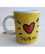 NEW IN BOX - I Love DUBAI Yellow Souvenir Coffee Mug - United Arab Emirates - $29.69