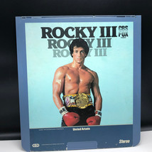 Video Disc Selectavision 1983 videodisc movie rca Rocky III 3 Stallone laser vtg - £19.42 GBP
