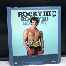 Video Disc Selectavision 1983 videodisc movie rca Rocky III 3 Stallone laser vtg - £19.10 GBP