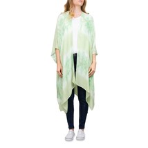 Tie Dye Duster Kimono Wrap Green Size L-XL BOHO Bohemian Womens Light We... - $12.95