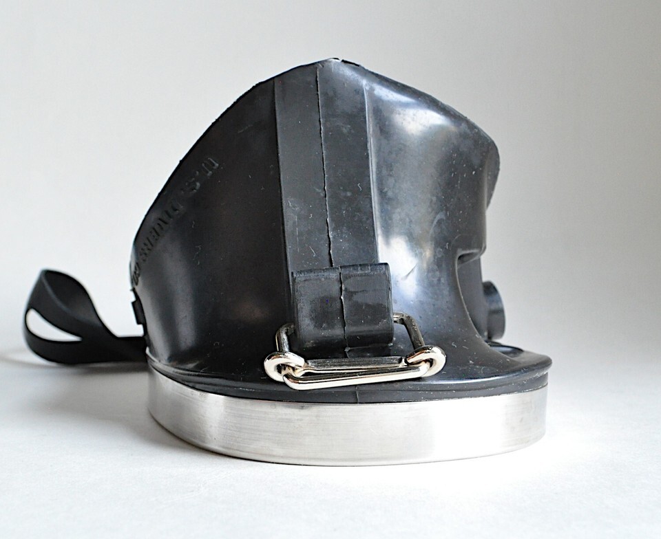 70s US Divers Aqua-Naut 5055 Dive Mask Box Purge Valve Full Temper AquaLung VTG Item image 4