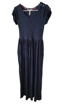 Matilda Jane Small Women Maxi DRESS Long Blue Sleeve Button Details 139040 - £25.13 GBP