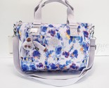 NWT Kipling KI5733 Amiel Medium Handbag Shoulder Bag Polyester Hazy Bloo... - $94.95