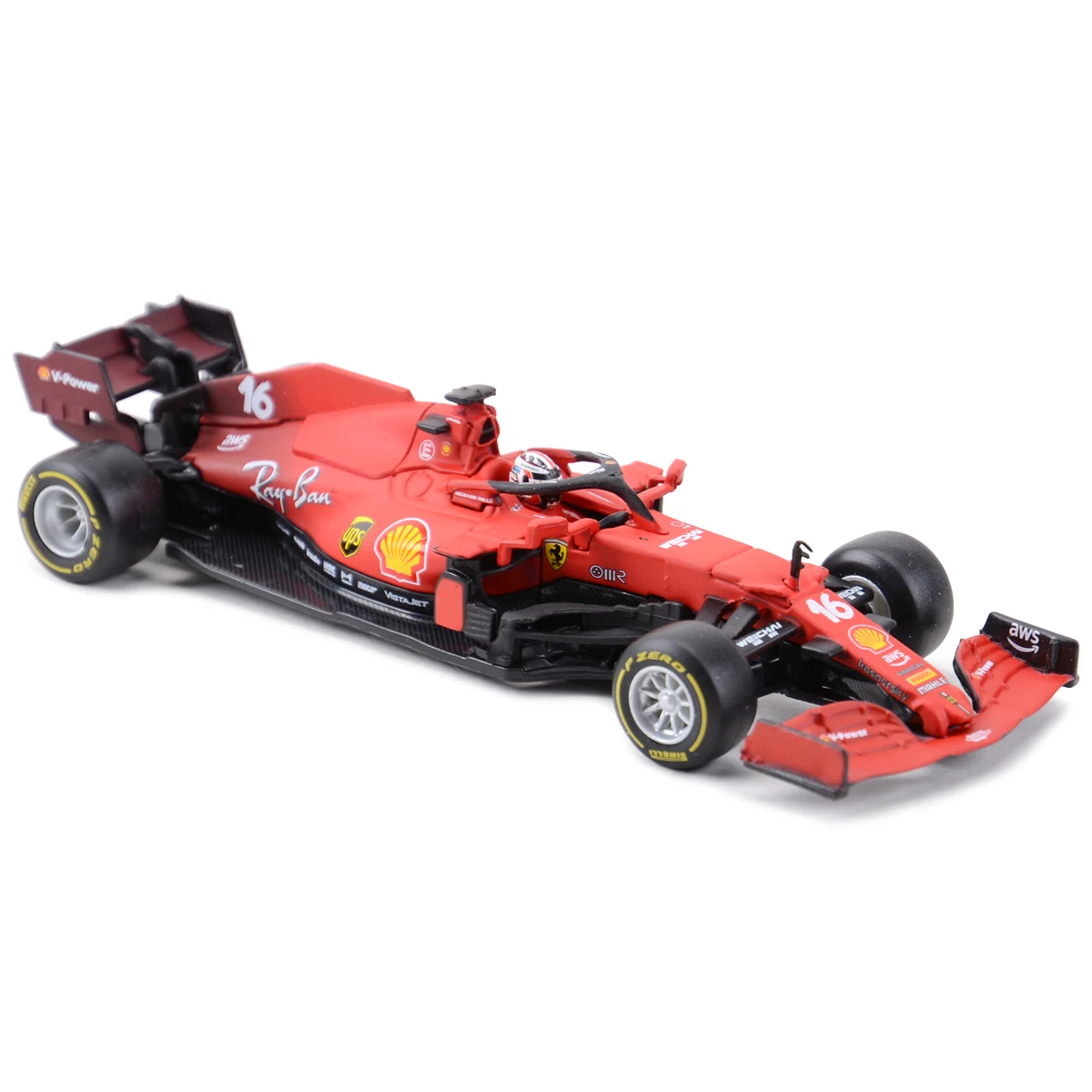 Play Bburago 1:43 Ferrari 2021 SF21 #16 Chales Leclerc #55 F1 Formula Car Die Ca - £64.26 GBP