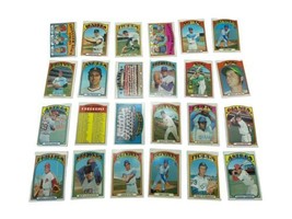 Baseball Card Lot 1972 Tops Commons Set Builder Good Condition 24Cards - £9.44 GBP