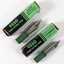 Esterbrook Lot Of Two 9550 Master Renew-Point Firm Extra Fine Fountain Pen Nibs - £25.97 GBP