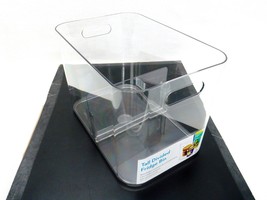 Clear Acrylic Divided Fridge/Freezer/Anywhere Storage Bin w/Adjustable Spacer - £11.58 GBP