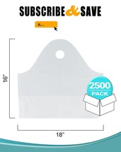 Plastic Bags Take Out Food Store Bag with Wave Handle Carry-Out 18x16x9 - £125.82 GBP+
