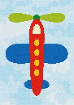 Pepita Needlepoint Canvas: Red Airplane Up, 7&quot; x 10&quot; - $50.00+