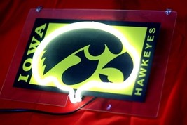 NCAA Iowa Hawkeyes Beer Bar Neon Light Sign 10&quot; x 8&quot; - £159.07 GBP