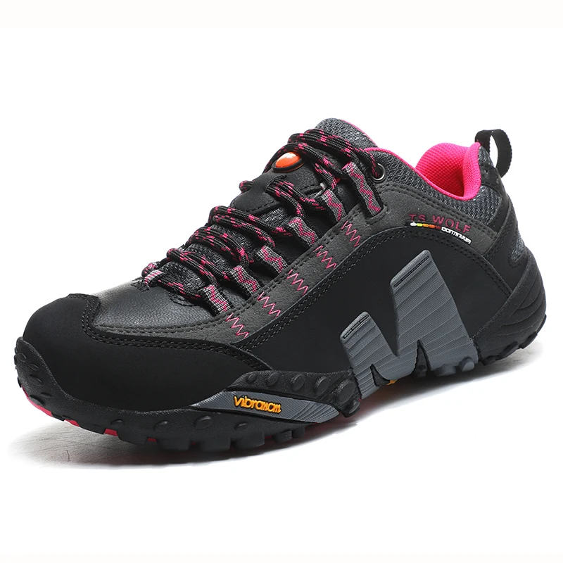 Outdoor Lover Trekking Shoes Men Waterproof Hiking Shoes Mountain Boots Genuine  - $72.64