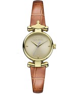 Vivienne Westwood Maida Womens Gold Tone Watch VV090GDBR Leather Strap 2... - £97.62 GBP