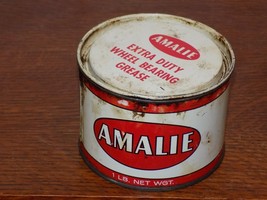 Vintage Amalie 1 Pound Empty Grease Can - $433.15 MXN
