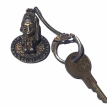 1959 Los Angeles Shriners AL Malaikah Fraternal Organization Fob Key Ring Brass - £17.89 GBP