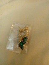 Emerald Green Earrings Stud Dangle  - $7.92