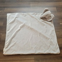 POTTERY BARN KIDS Gray Elephant Lovey Blanket Large Plush Snuggle Blankie - £62.01 GBP