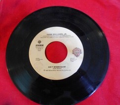 45 RPM: Hank Williams Jr &quot;Aint Misbehavin&quot;; 1985 Vintage Music Record LP - £3.12 GBP