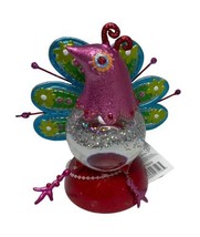 Dept 56 Pink Peacock Water Ball Lighted Battery Operated Retired 797889 - £11.00 GBP