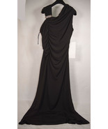 Ashro Black Formal Gown Womens Dress Cruise Wedding Maxi Stretch L - £35.85 GBP