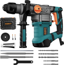 Heavy Duty Rotary Hammer Drill with Aluminum Alloy Housing, Safety Clutch 4 Func - £158.69 GBP