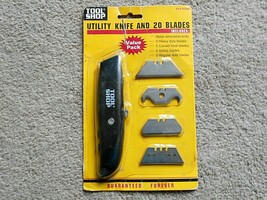 Tool Shop Utility Knife and 20 Blades No. 243-5380 - $9.89