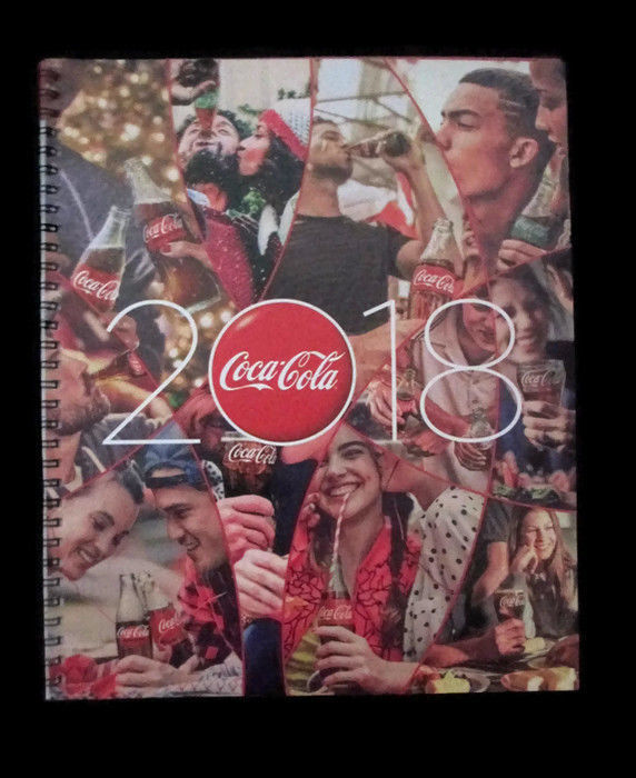 Coca-Cola  2018 14-month Planner Lay-Flat Viewing, 2-Page Month,   - BRAND NEW - $11.87