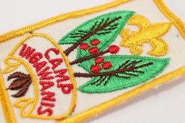 Vintage Camp Ingawanis Yellow Fleur de Lis BSA Boy Scouts America Camp Patch - £9.31 GBP